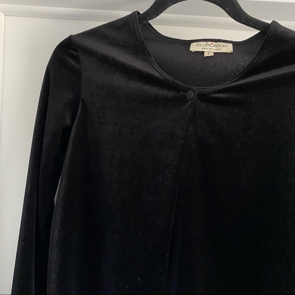 vintage velvet cardigan